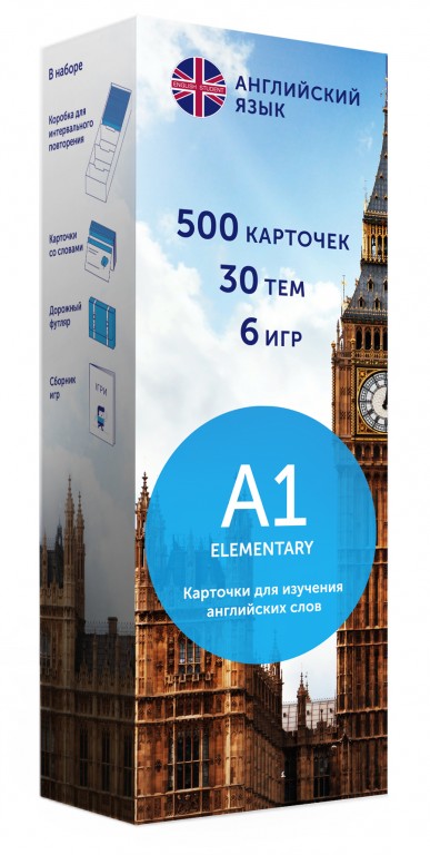 Картки для вивчення англійських слів A1 Elementary English Student ...