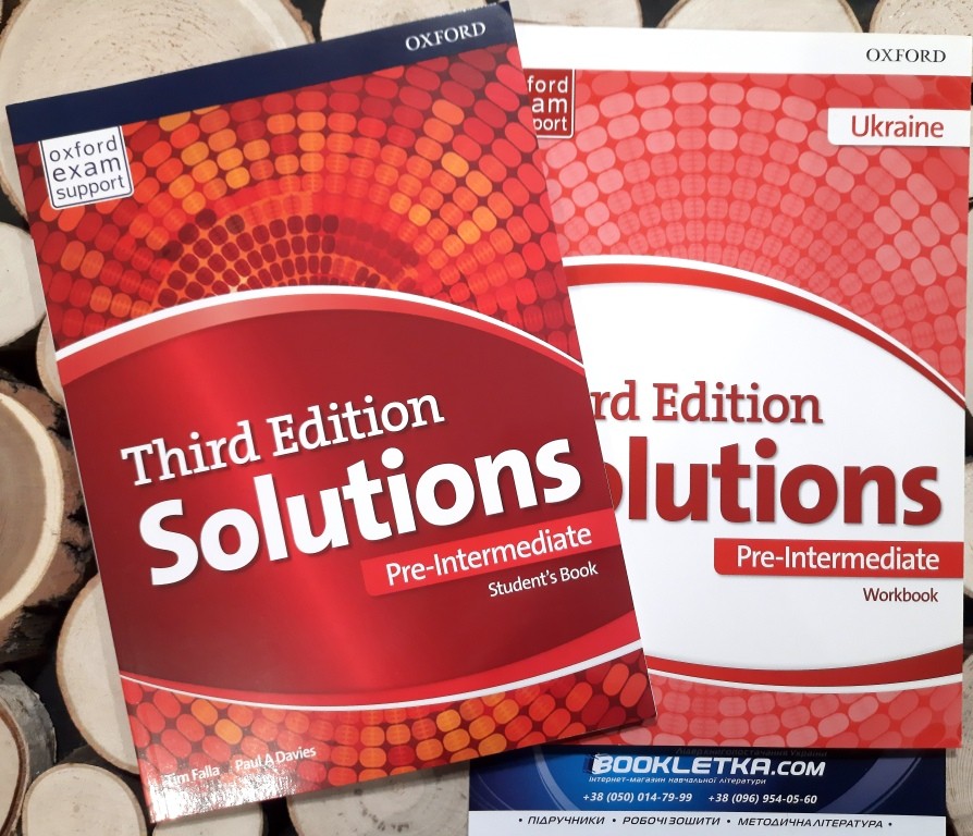 Solutions Pre-Intermediate Комплект Student's Book + Workbook Підручник + зошит 3rd edition Oxford