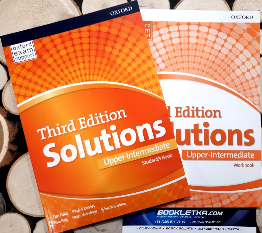 Solutions Upper-Intermediate Комплект Student's Book + Workbook Підручник + зошит 3rd edition Oxford