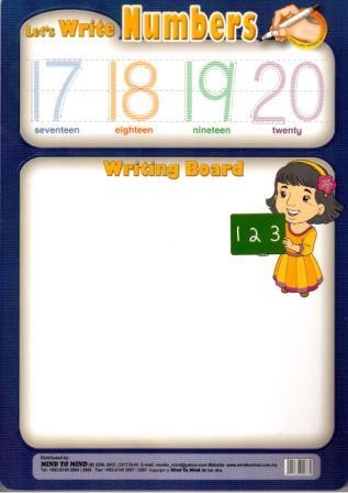 Дошка Let's write Numbers + маркер