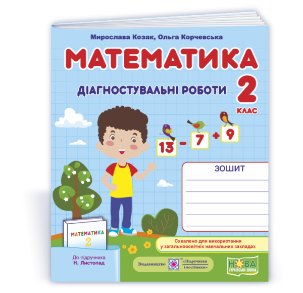 Математика Діагностичні роботи 2 клас (до підруч. Н. Листопад) НУШ