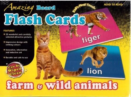 Flash cards Farm & wild animals