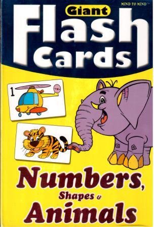 Числа, форми, тварини Giant flash cards