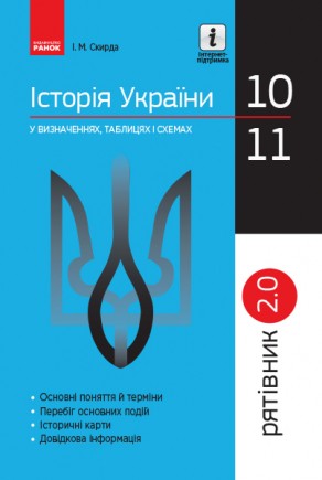 Рятівник Історія України у визначеннях таблицях і схемах (для учнів 10—11 класів та абітурієнтів) НЕМАЄ В НАЯВНОСТІ