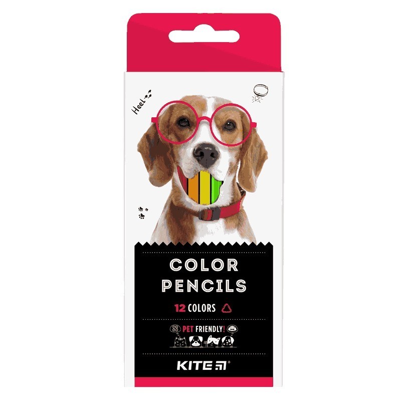 Олівці кольорові 12 кольорів Dogs K22-053-1 Kite