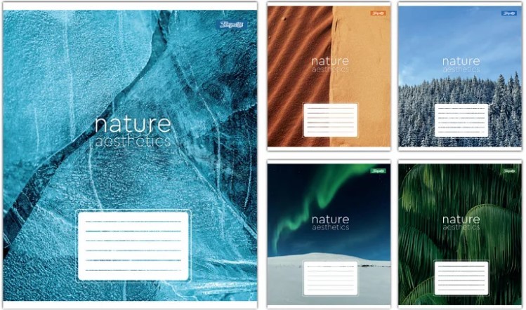 Зошит шкільний 36 аркушів лінія Nature Aesthetics 1 Вересня