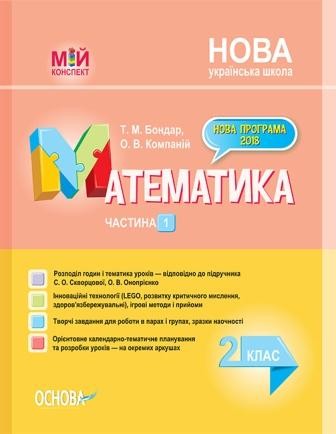 Математика 2 клас Частина 1 до Скворцової С НУШ