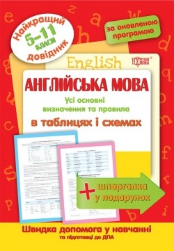 Англійська мова в таблицях та схемах 5-11 класи Найкращий довідник.