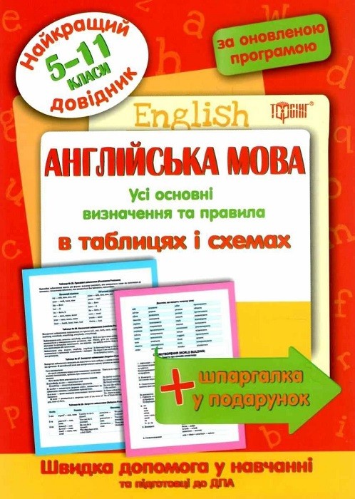 Найкращий довідник Англійська мова в таблицях і схемах 5-11 класи