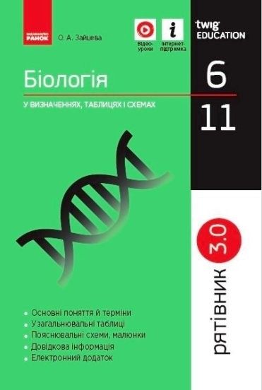 Рятівник Біологія у визначеннях таблицях і схемах 7-11 класи