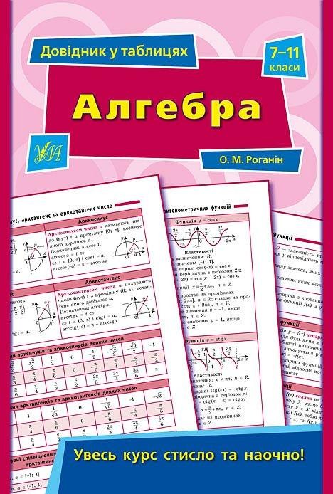 Довідник у таблицях Алгебра 7–11 класи