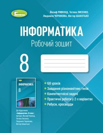 Ривкінд 8 клас Інформатика Робочий зошит 2021