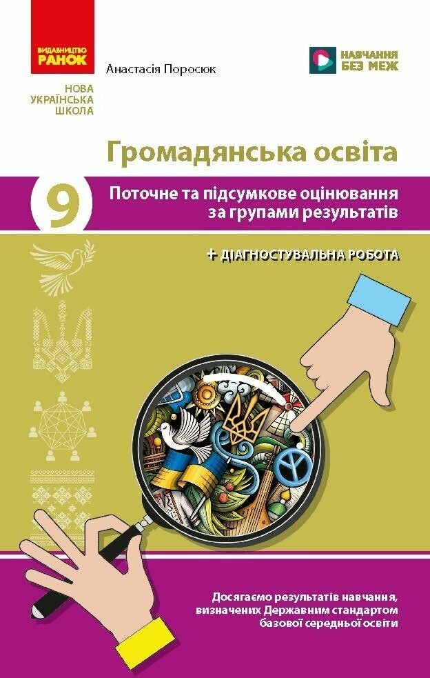 Громадянська освіта 9 клас Поточне та підсумкове оцінювання за групами результатів + діагностувальна робота НУШ