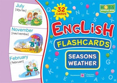 English flashcards Seasons Weather
