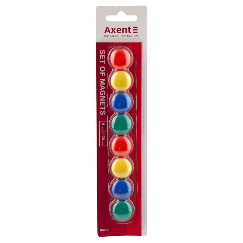 Магніти для дошки Axent 20 мм 8 штук