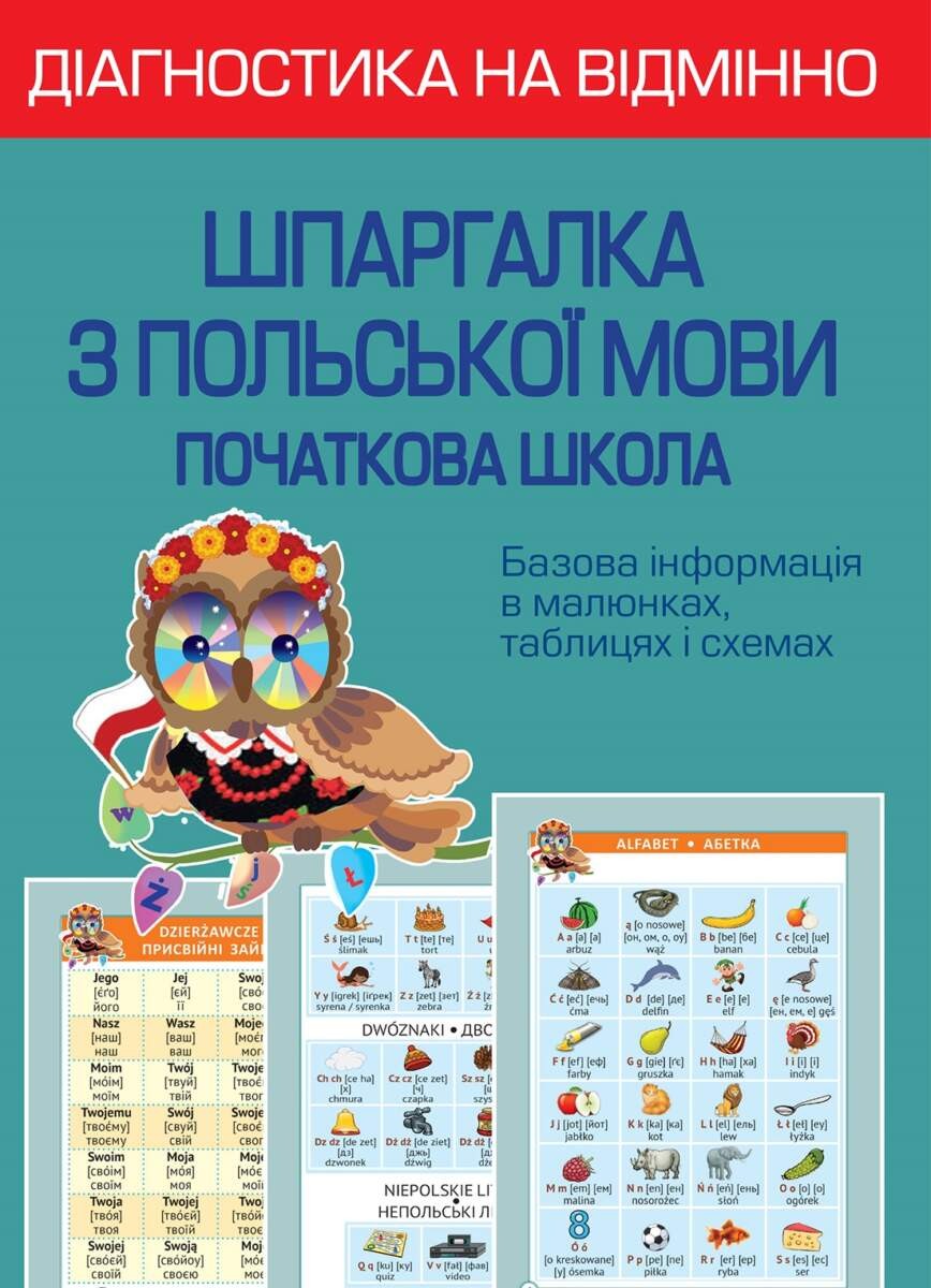 Діагностика на відмінно Шпаргалка з польської мови Початкова школа НУШ