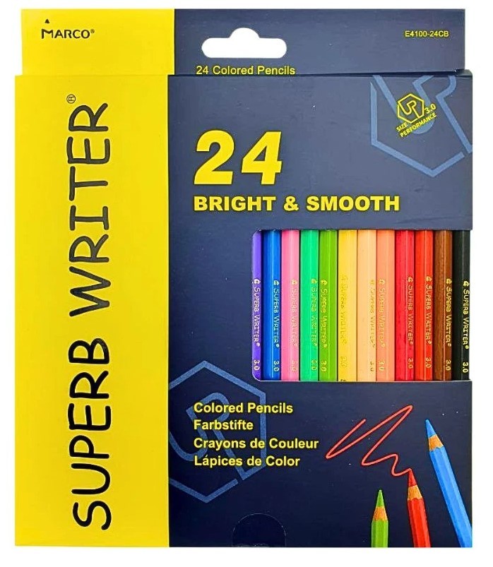 Олівці кольорові Marco 24 кольори