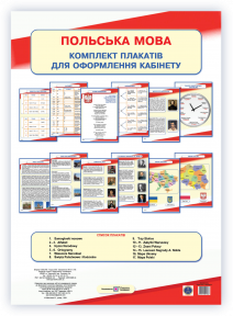 Польська мова Комплект плакатів для оформлення кабінету