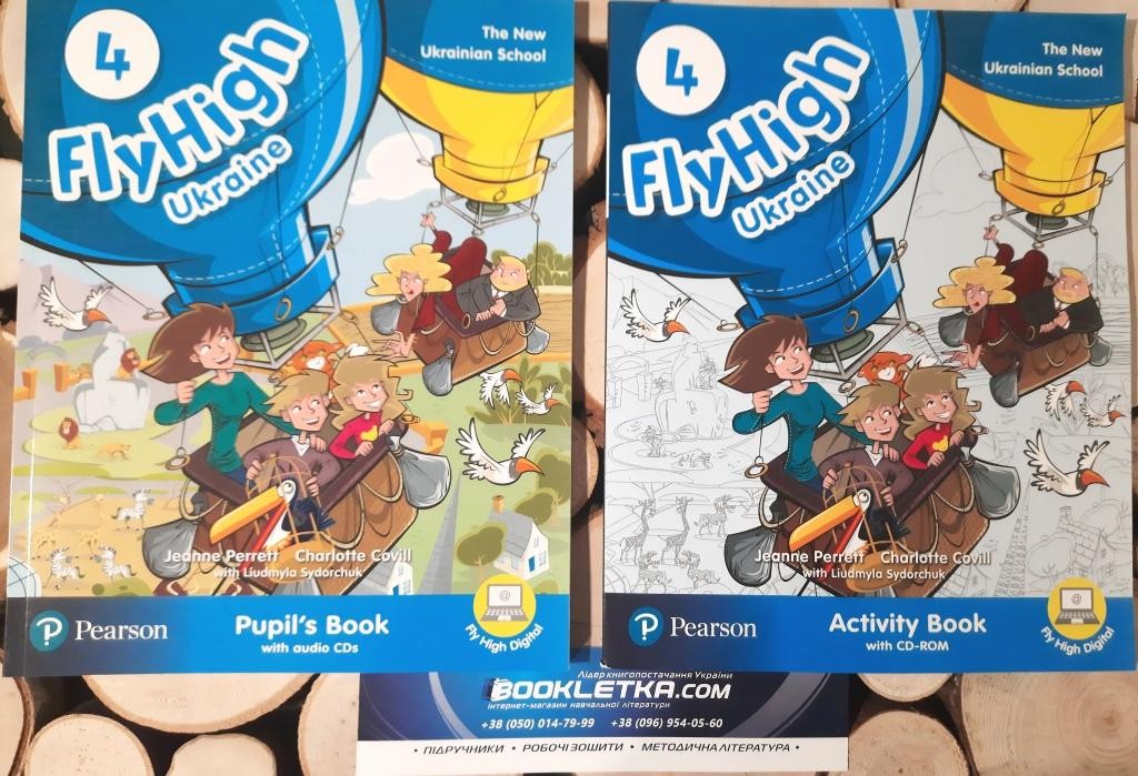 Fly High 4 Комплект Pupil's Book + Activity Book UKRAINE