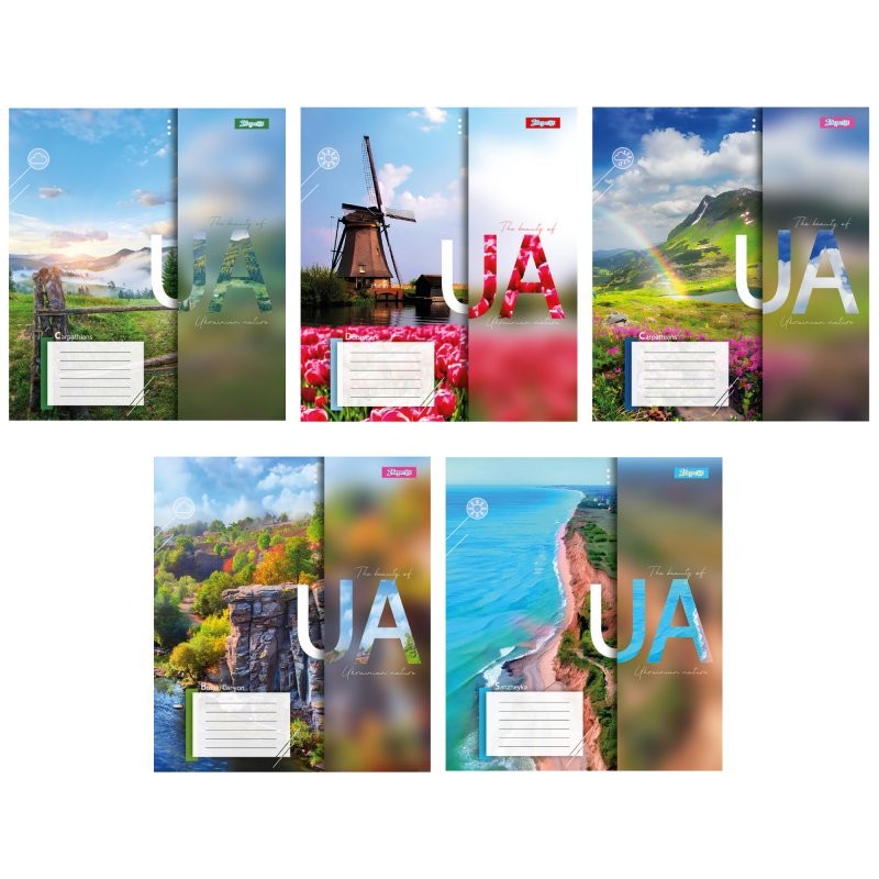 Зошит шкільний 24 арк клітинка The beauty of UA 1 вересня