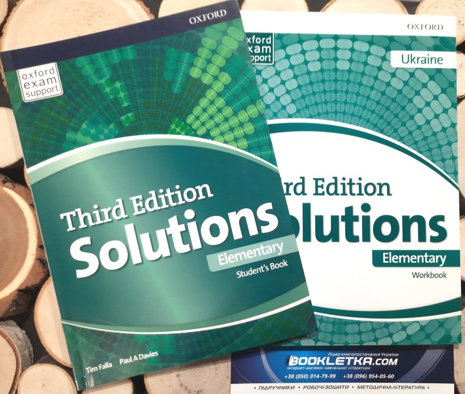 Solutions Elementary Комплект Student's Book + Workbook Підручник + зошит 3rd edition Oxford