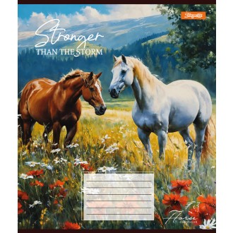 Зошит шкільний 18 аркушів клітинка Stronger than the storm 1 Вересня