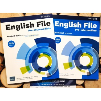 English File Pre-intermediate 5 видання Student's Book + Workbook Pearson Підручник + зошит