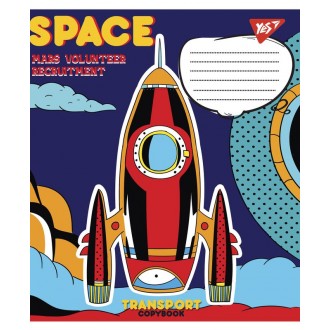 Зошит шкільний 12 аркушів клітинка YES Transport