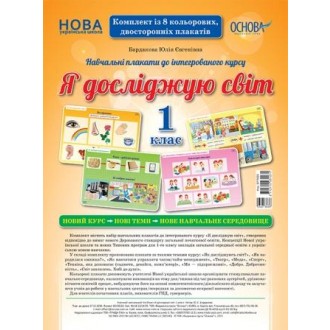 Комплект плакатів Я досліджую світ 1 клас (2-ге видання) НУШ