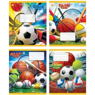 Зошит шкільний 12 аркушів коса лінія Cпорт Тетрада