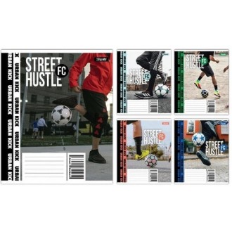 Зошит шкільний 18 аркушів клітинка 1 вересня Street Hustle