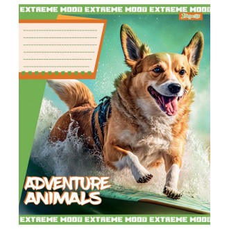 Зошит шкільний 24 арк лінія 1 Вересня Adventure animals