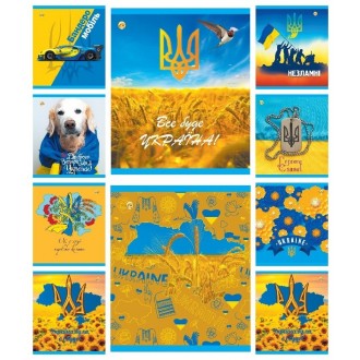 Зошит шкільний 96 аркушів клітинка Тетрада Україна
