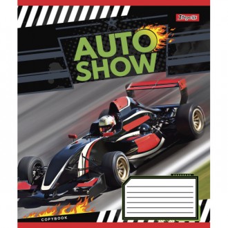 Зошит шкільний 24 арк клітинка Auto show 1 вересня