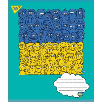 Зошит шкільний 96 аркушів лінія YES Ukraine