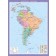 Південна Америка. Політична карта, м-б 1:8 000 000